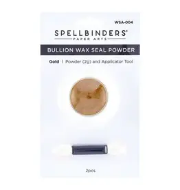 SPELLBINDERS SPELLBINDERS CLEAR SEAL MAKER TOOL COLLECTION GOLD BULLION WAX SEAL POWDER