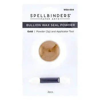 SPELLBINDERS SPELLBINDERS CLEAR SEAL MAKER TOOL COLLECTION GOLD BULLION WAX SEAL POWDER