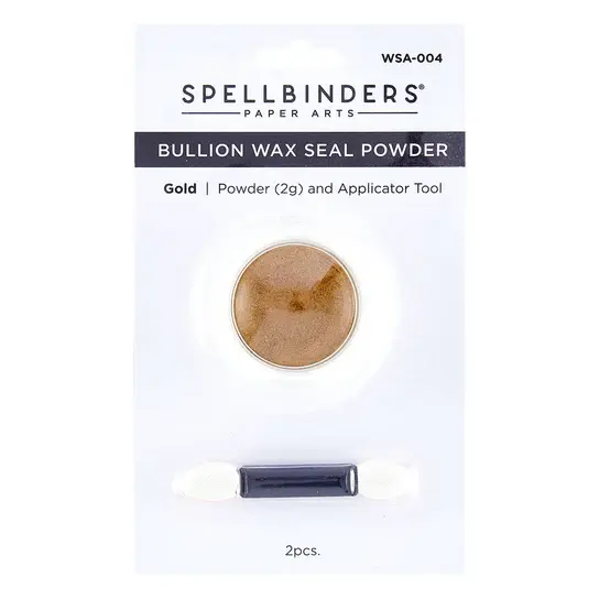 SPELLBINDERS SPELLBINDERS CLEAR SEAL MAKER TOOL COLLECTION GOLD BULLION WAX SEAL POWDER