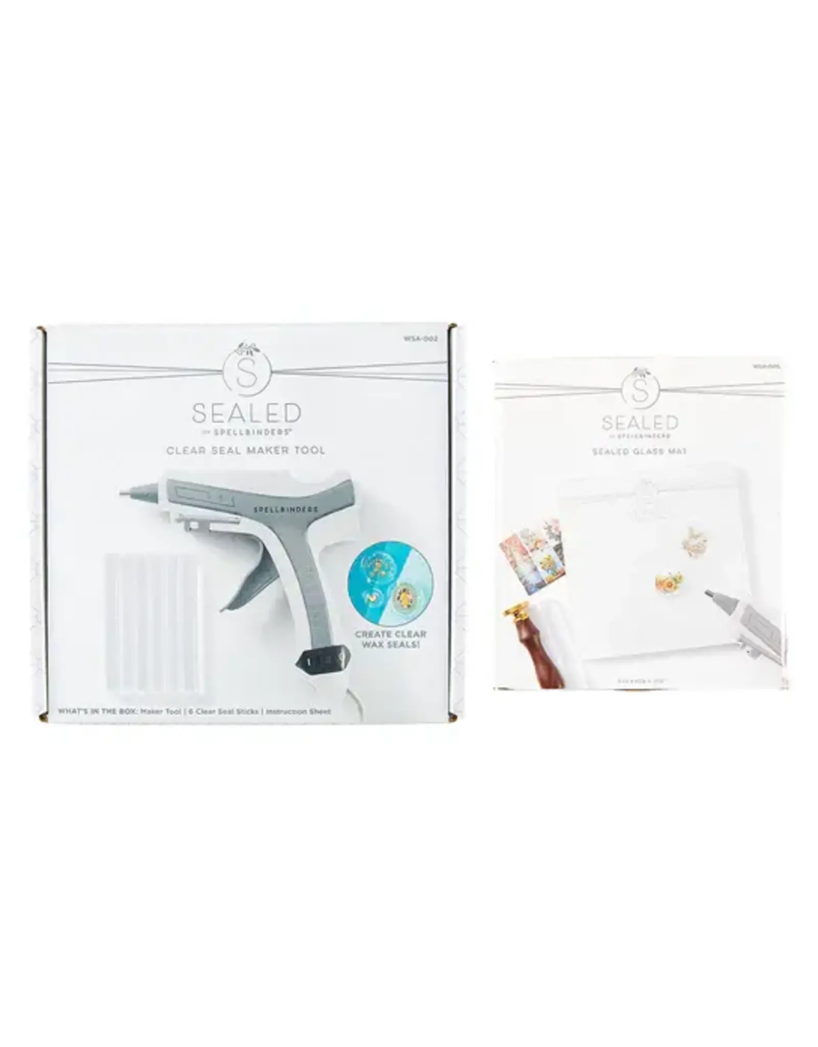 SPELLBINDERS SPELLBINDERS CLEAR SEAL MAKER TOOL & GLASS MAT BUNDLE