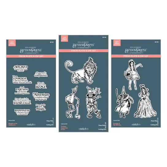 SPELLBINDERS SPELLBINDERS GRAPHIC 45 BETTERPRESS WONDER OF OZ COLLECTION PRESS PLATES & DIE SET BUNDLE