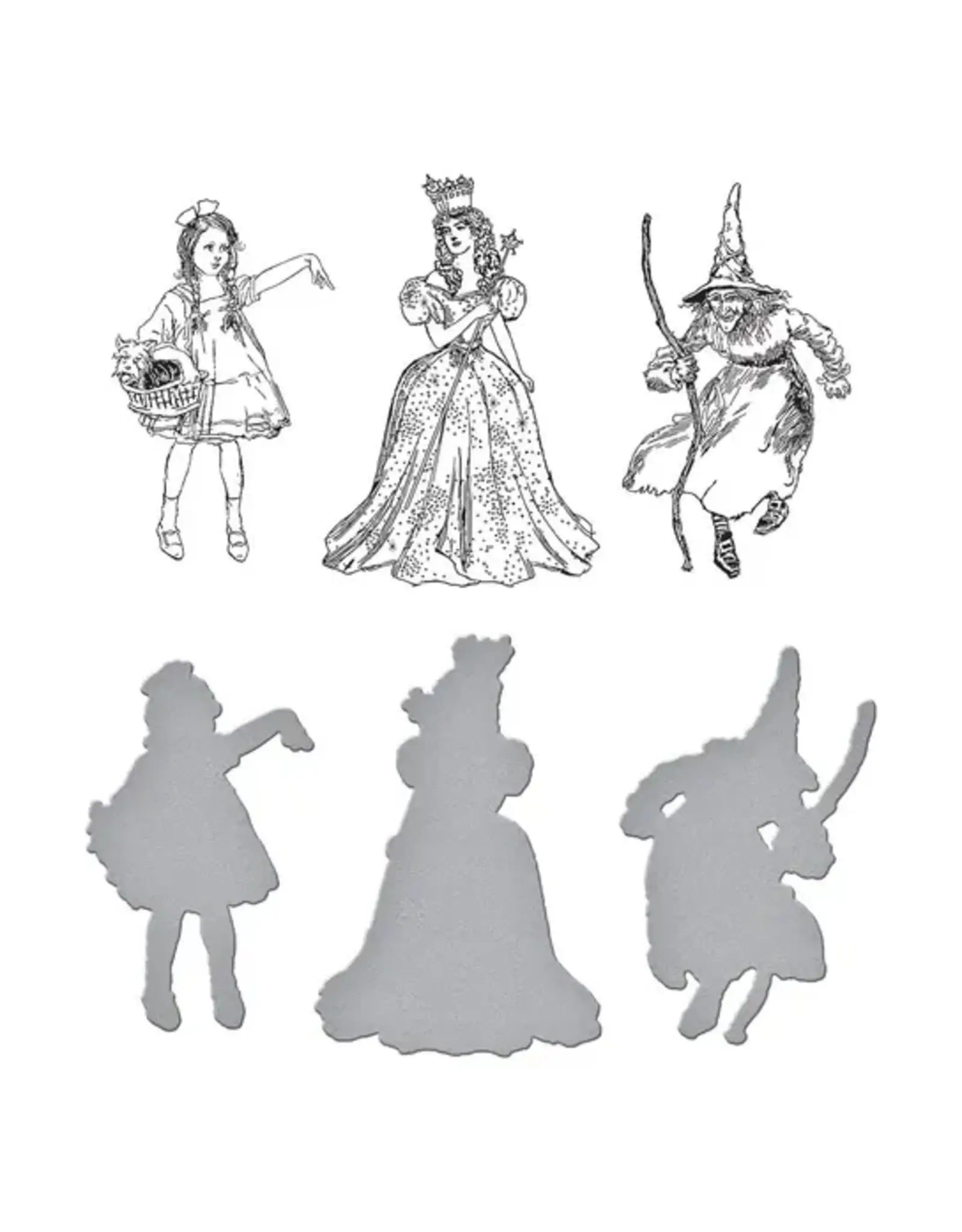 SPELLBINDERS SPELLBINDERS GRAPHIC 45 BETTERPRESS WONDER OF OZ COLLECTION PRESS PLATES & DIE SET BUNDLE