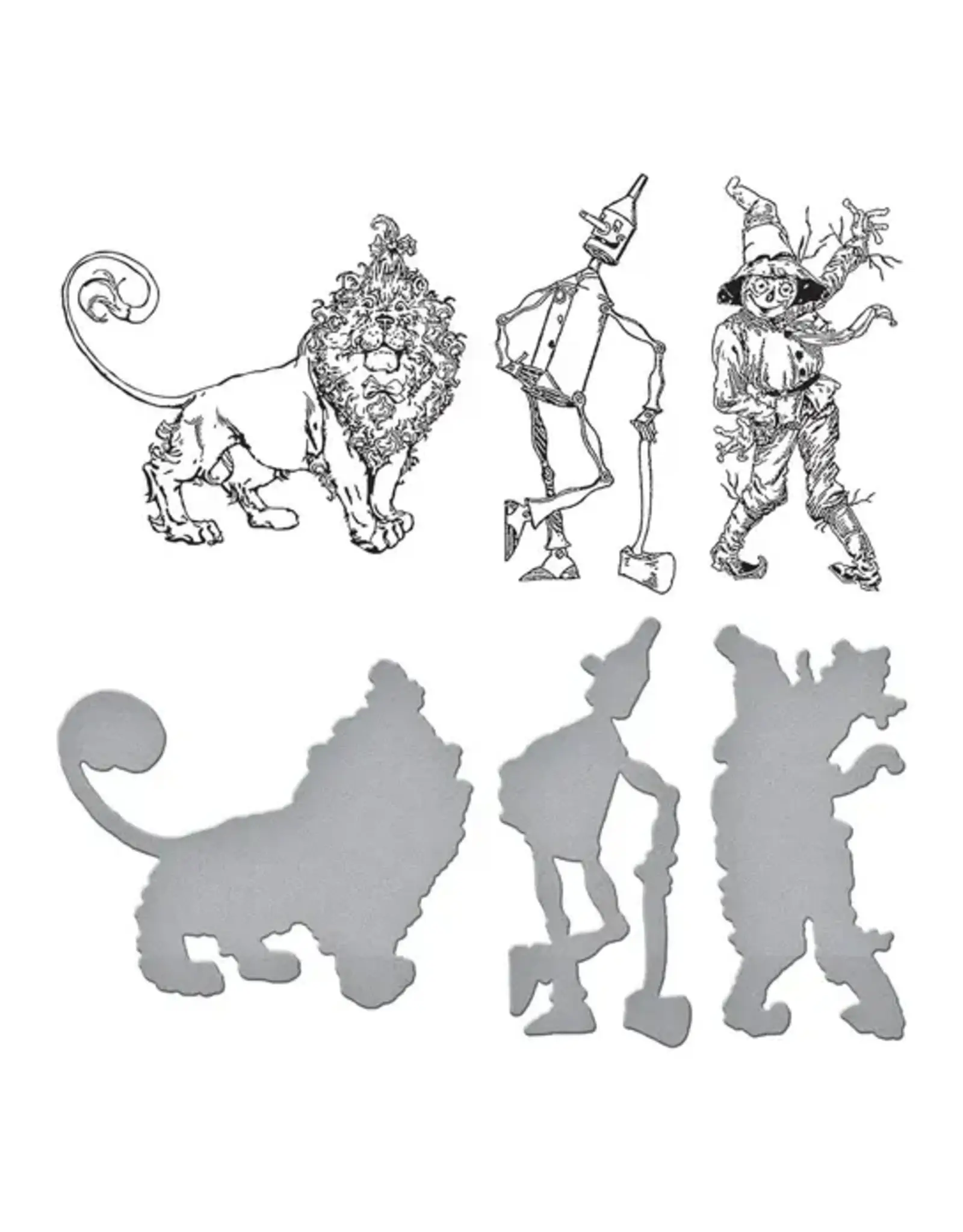 SPELLBINDERS SPELLBINDERS GRAPHIC 45 BETTERPRESS WONDER OF OZ COLLECTION PRESS PLATES & DIE SET BUNDLE