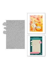 SPELLBINDERS SPELLBINDERS GRAPHIC 45 WONDER OF OZ COLLECTION FIELD OF POPPIES 3D EMBOSSING FOLDER AND DIE SET