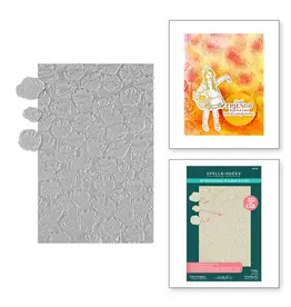 SPELLBINDERS SPELLBINDERS GRAPHIC 45 WONDER OF OZ COLLECTION FIELD OF POPPIES 3D EMBOSSING FOLDER AND DIE SET