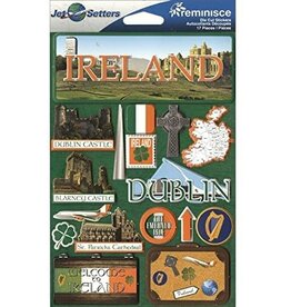 REMINISCE REMINISCE JET SETTERS IRELAND DIMENSIONAL STICKERS