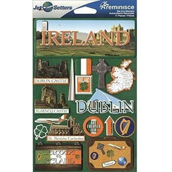 DESIGNS BY REMINISCE REMINISCE JET SETTERS IRELAND DIMENSIONAL STICKERS