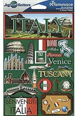 REMINISCE REMINISCE JET SETTERS ITALY DIMENSIONAL STICKERS REMINISCE REMINISCE JET SETTERS ITALY DIMENSIONAL STICKERS