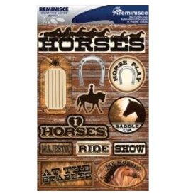REMINISCE REMINISCE SIGNATURE SERIES HORSES DIE-CUT STICKERS