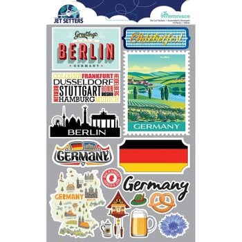DESIGNS BY REMINISCE REMINISCE JET SETTERS GERMANY 3.0 3D STICKERS