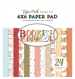 ECHO PARK PAPER ECHO PARK BOOKISH 6x6 PAPER PAD 24 SHEETS