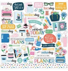 ECHO PARK PAPER ECHO PARK PLAN ON IT ELEMENTS 12x12 CARDSTOCK STICKERS