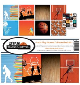 REMINISCE REMINISCE LET'S PLAY WOMEN'S BASKETBALL 12x12 COLLECTION KIT