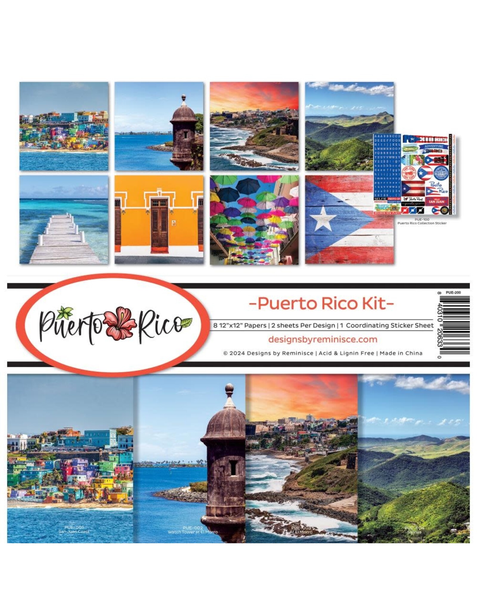 REMINISCE REMINISCE PUERTO RICO 12x12 COLLECTION KIT