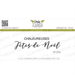 LESIA ZGHARDA DESIGN LESIA ZGHARDA DESIGN CHALEUREUSES FÊTES DE NOËL CLEAR STAMP