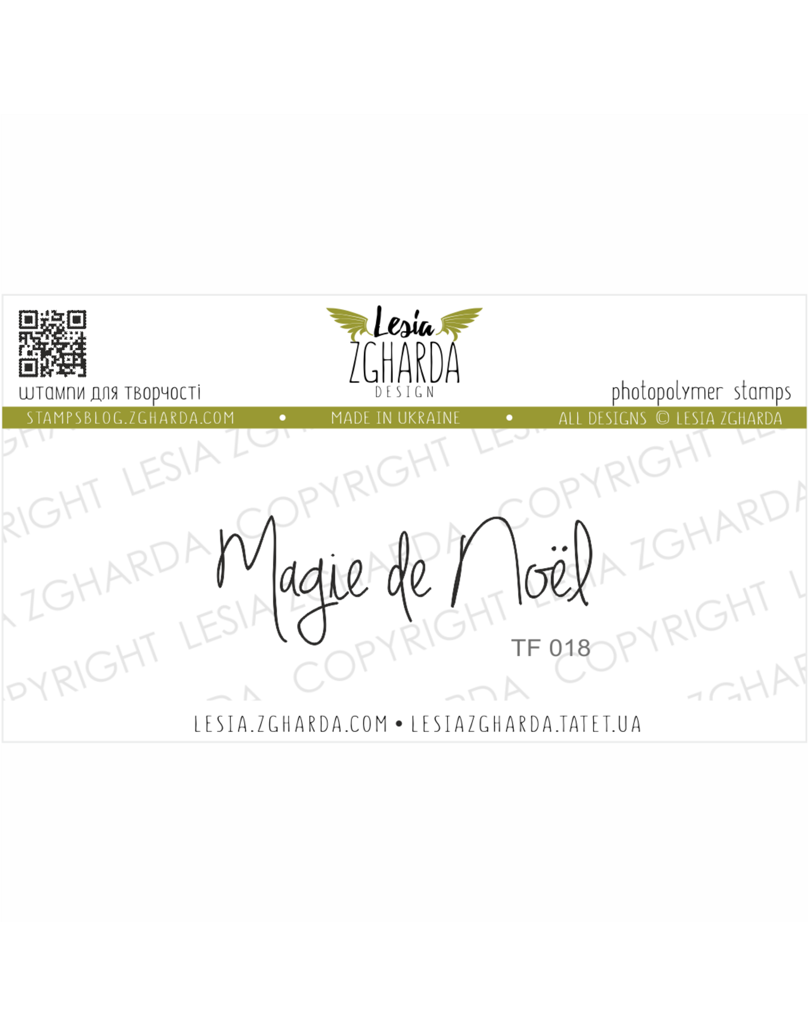 LESIA ZGHARDA DESIGN LESIA ZGHARDA DESIGN MAGIE DE NOËL CLEAR STAMP