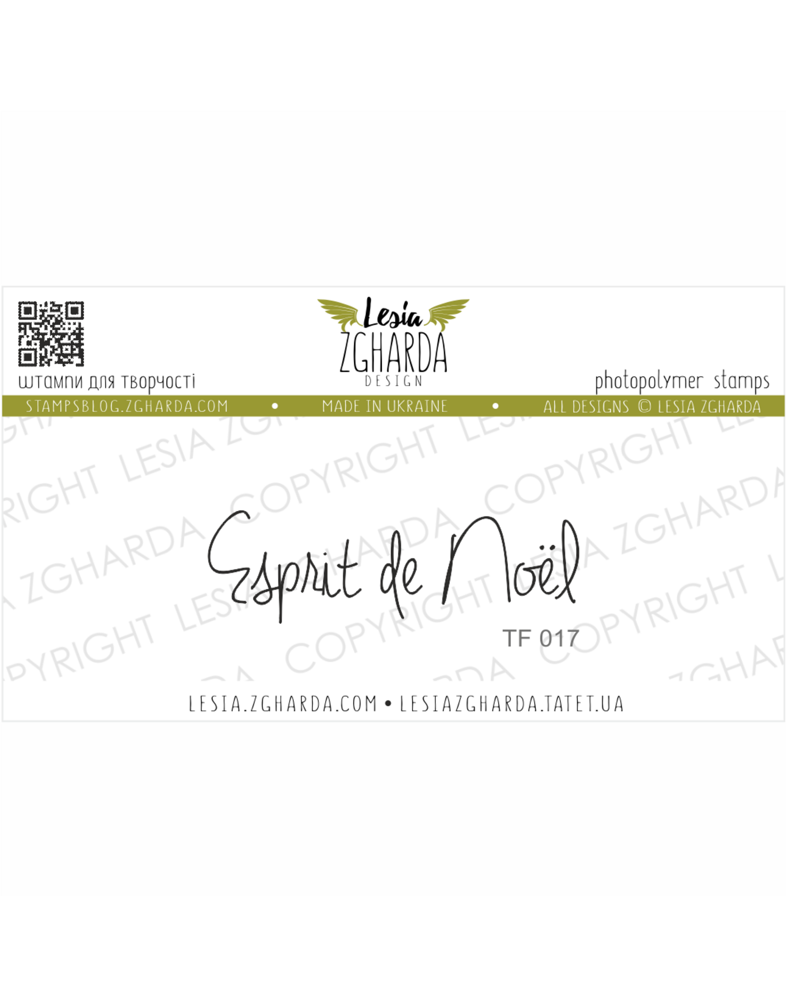 LESIA ZGHARDA DESIGN LESIA ZGHARDA DESIGN ESPRIT DE NOËL CLEAR STAMP