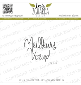 LESIA ZGHARDA DESIGN LESIA ZGHARDA DESIGN MEILLEURS VOEUX CLEAR STAMP