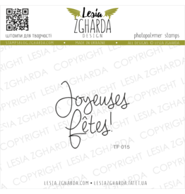 LESIA ZGHARDA DESIGN LESIA ZGHARDA DESIGN JOYEUSES FÊTES! CLEAR STAMP