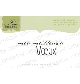 LESIA ZGHARDA DESIGN LESIA ZGHARDA DESIGN MES MEILLEURS VOEUX CLEAR STAMP