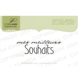 LESIA ZGHARDA DESIGN LESIA ZGHARDA DESIGN MES MEILLEURS SOUHAITS CLEAR STAMP