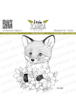 LESIA ZGHARDA DESIGN LESIA ZGHARDA DESIGN FOX CUB WITH FLOWERS CLEAR STAMP LESIA ZGHARDA DESIGN LESIA ZGHARDA DESIGN FOX CUB WITH FLOWERS CLEAR STAMP
