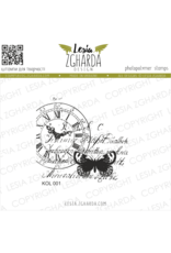 LESIA ZGHARDA DESIGN LESIA ZGHARDA DESIGN BUTTERFLY COLLAGE WITH CLOCK CLEAR STAMP LESIA ZGHARDA DESIGN LESIA ZGHARDA DESIGN BUTTERFLY COLLAGE WITH CLOCK CLEAR STAMP