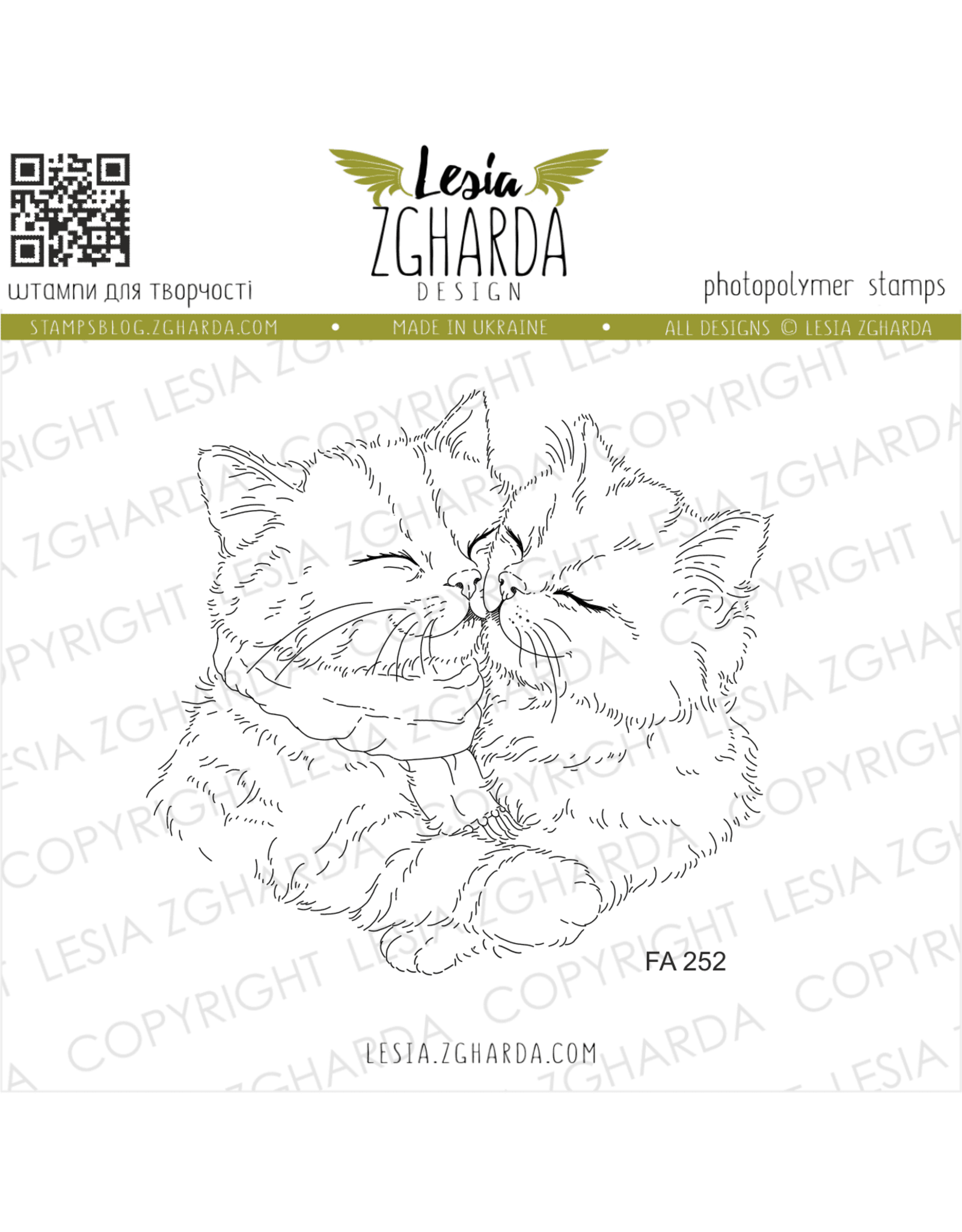 LESIA ZGHARDA DESIGN LESIA ZGHARDA DESIGN KITTEN CUDDLES CLEAR STAMP