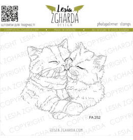 LESIA ZGHARDA DESIGN LESIA ZGHARDA DESIGN KITTEN CUDDLES CLEAR STAMP
