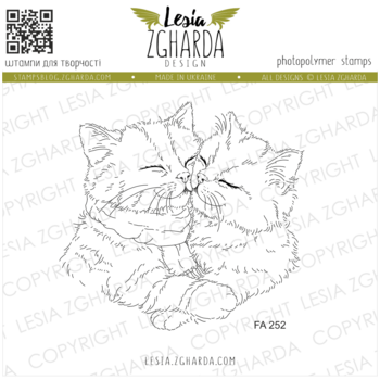 LESIA ZGHARDA DESIGN LESIA ZGHARDA DESIGN KITTEN CUDDLES CLEAR STAMP