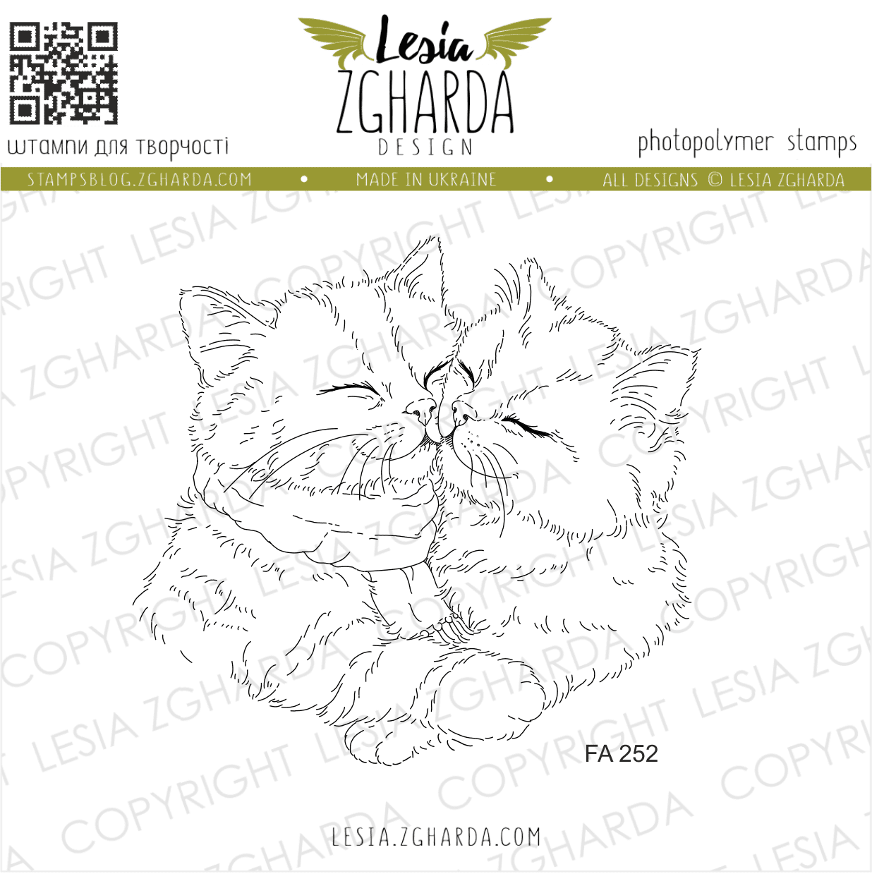 LESIA ZGHARDA DESIGN LESIA ZGHARDA DESIGN KITTEN CUDDLES CLEAR STAMP