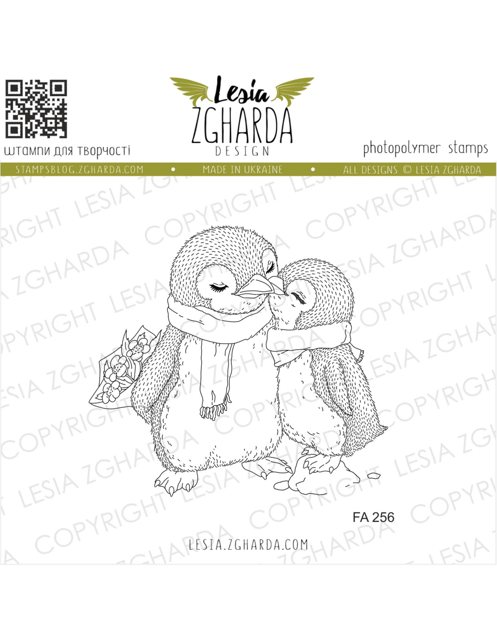 LESIA ZGHARDA DESIGN LESIA ZGHARDA DESIGN PENGUINS IN LOVE CLEAR STAMP