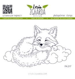 LESIA ZGHARDA DESIGN LESIA ZGHARDA DESIGN FOX CUB ON THE CLOUD CLEAR STAMP