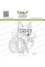 LESIA ZGHARDA DESIGN LESIA ZGHARDA DESIGN FOX WITH COFFEE CLEAR STAMP LESIA ZGHARDA DESIGN LESIA ZGHARDA DESIGN FOX WITH COFFEE CLEAR STAMP