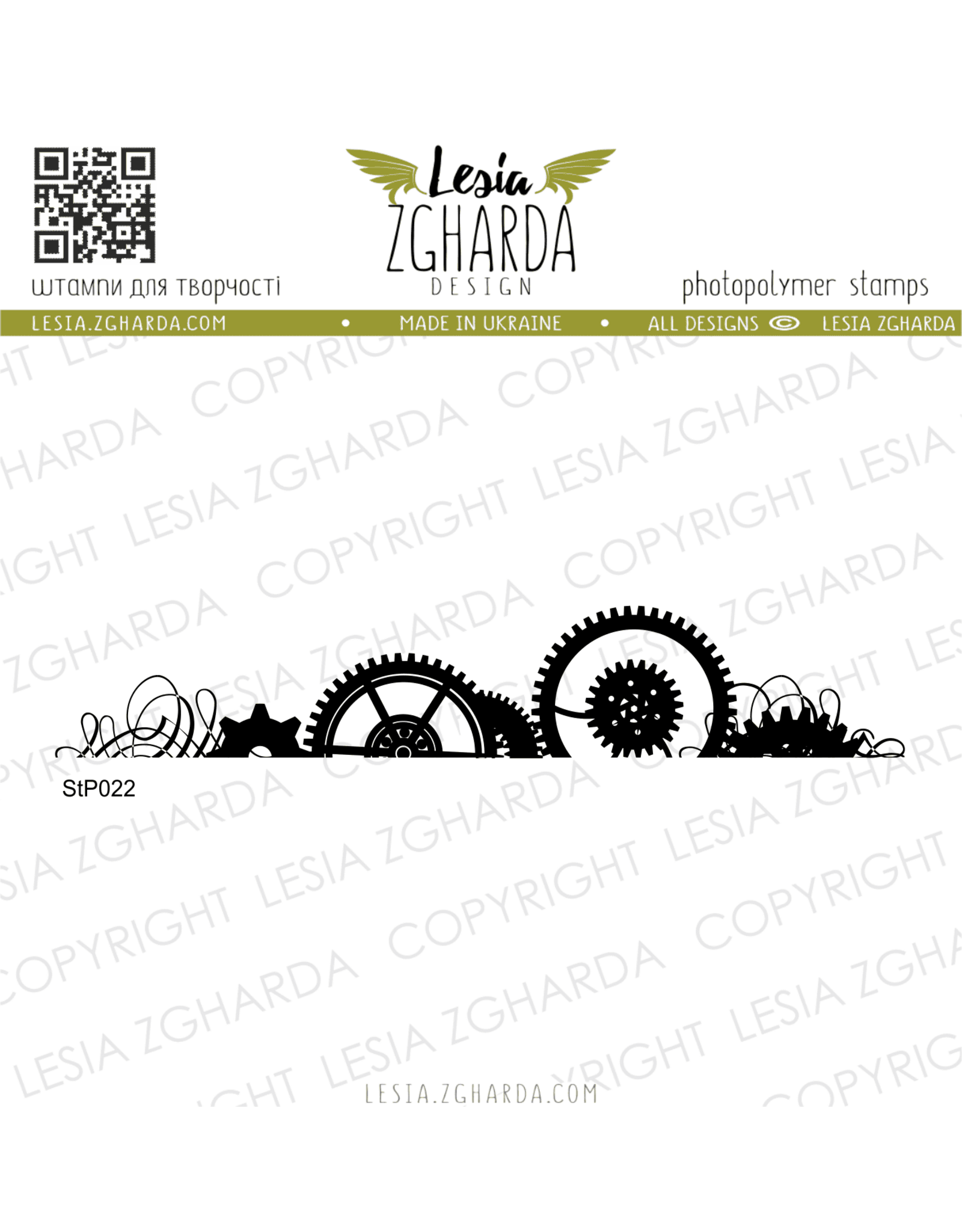 LESIA ZGHARDA DESIGN LESIA ZGHARDA DESIGN STEAMPUNK DECORATION BORDER CLEAR STAMP