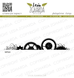 LESIA ZGHARDA DESIGN LESIA ZGHARDA DESIGN STEAMPUNK DECORATION BORDER CLEAR STAMP