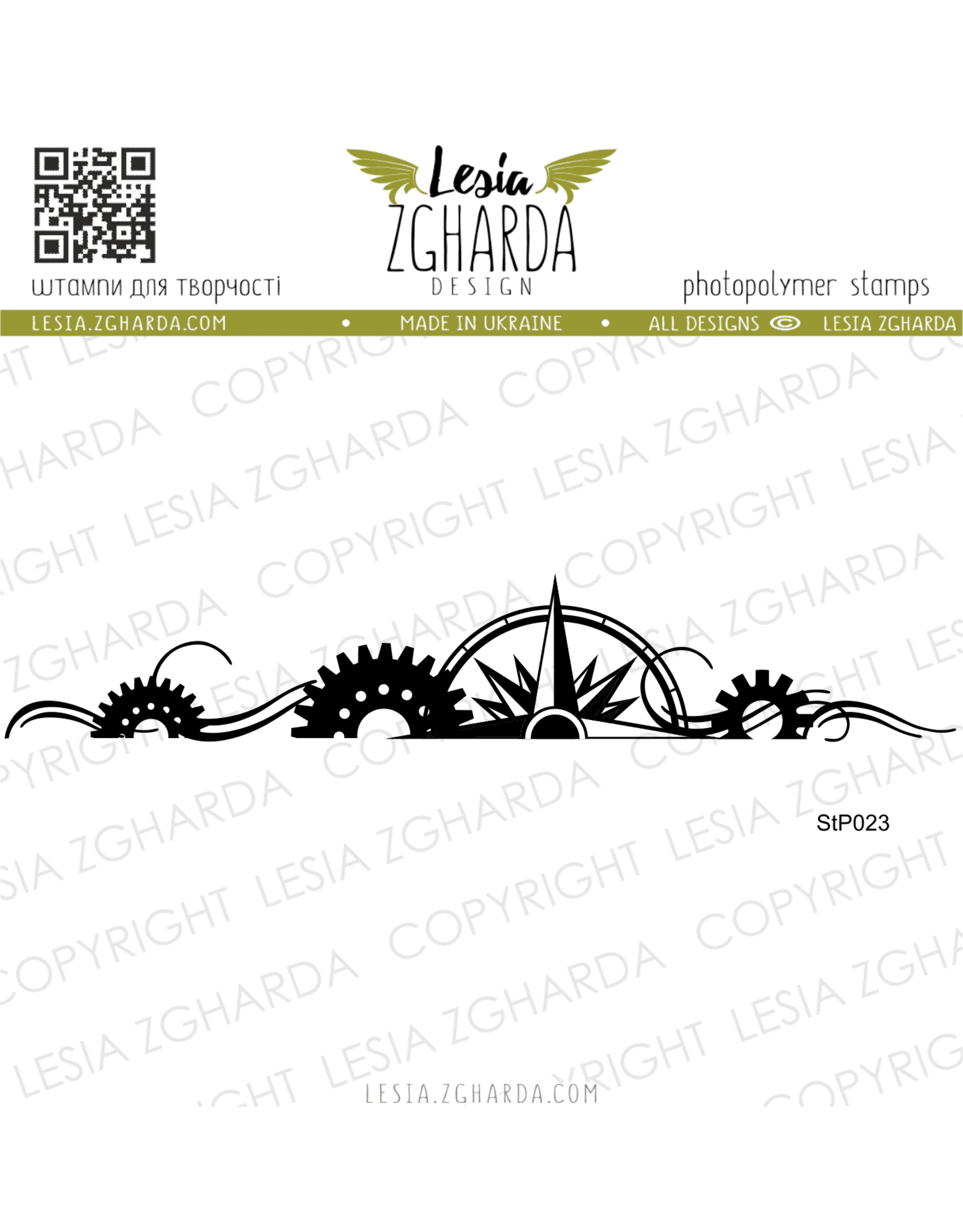 LESIA ZGHARDA DESIGN LESIA ZGHARDA DESIGN STEAMPUNK DECORATION BORDER 2 CLEAR STAMP