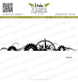 LESIA ZGHARDA DESIGN LESIA ZGHARDA DESIGN STEAMPUNK DECORATION BORDER 2 CLEAR STAMP