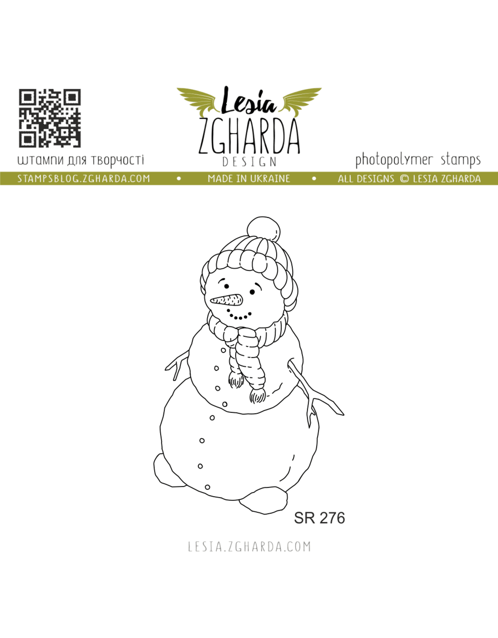 LESIA ZGHARDA DESIGN LESIA ZGHARDA DESIGN CUTE SNOWMAN CLEAR STAMP