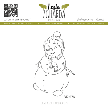LESIA ZGHARDA DESIGN LESIA ZGHARDA DESIGN CUTE SNOWMAN CLEAR STAMP