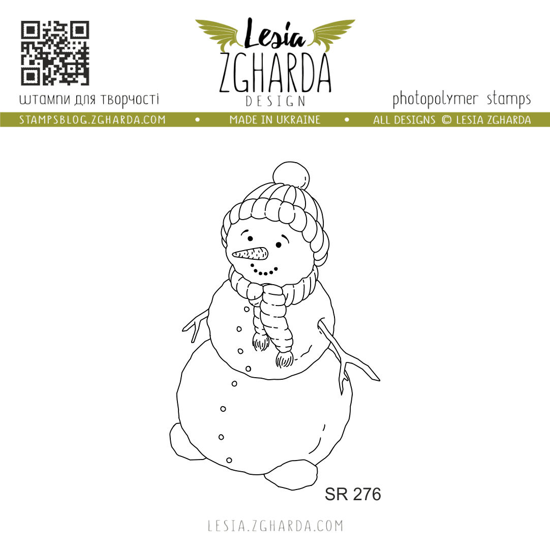 LESIA ZGHARDA DESIGN LESIA ZGHARDA DESIGN CUTE SNOWMAN CLEAR STAMP