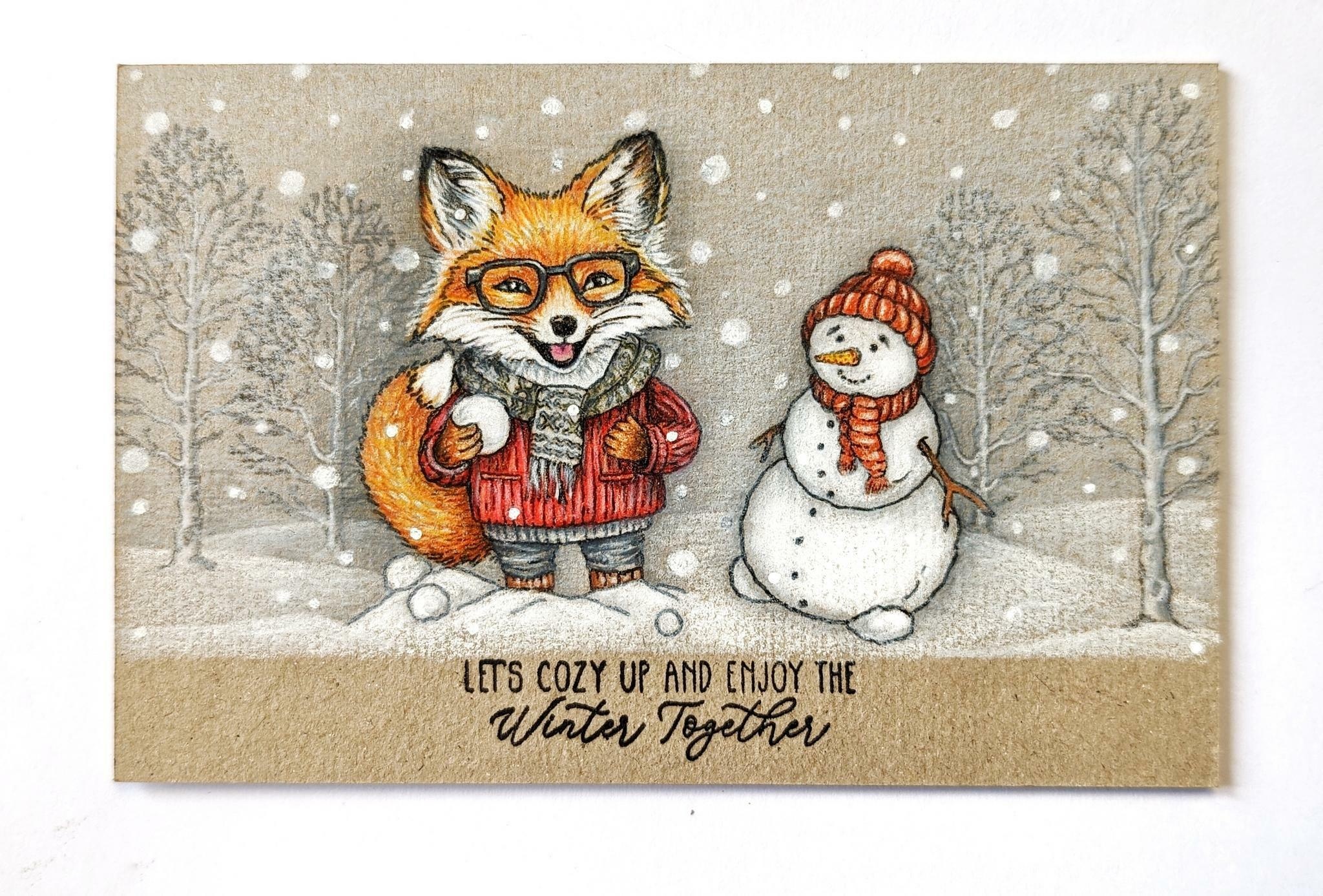 LESIA ZGHARDA DESIGN LESIA ZGHARDA DESIGN CUTE SNOWMAN CLEAR STAMP