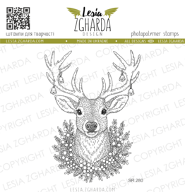 LESIA ZGHARDA DESIGN LESIA ZGHARDA DESIGN CHRISTMAS REINDEER CLEAR STAMP