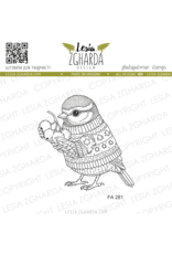 LESIA ZGHARDA DESIGN LESIA ZGHARDA DESIGN WINTER BIRD WITH BERRIES CLEAR STAMP