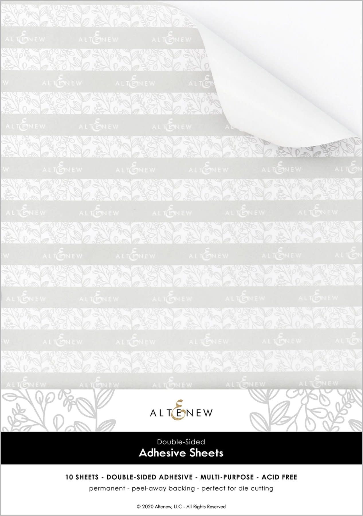ALTENEW ALTENEW 8.5x11 10 DOUBLE SIDED ADHESIVE SHEETS