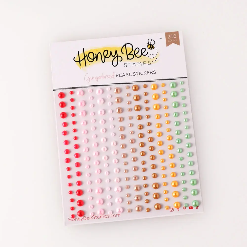 HONEY BEE STAMPS HONEY BEE STAMPS GINGERBREAD PEARL STICKERS