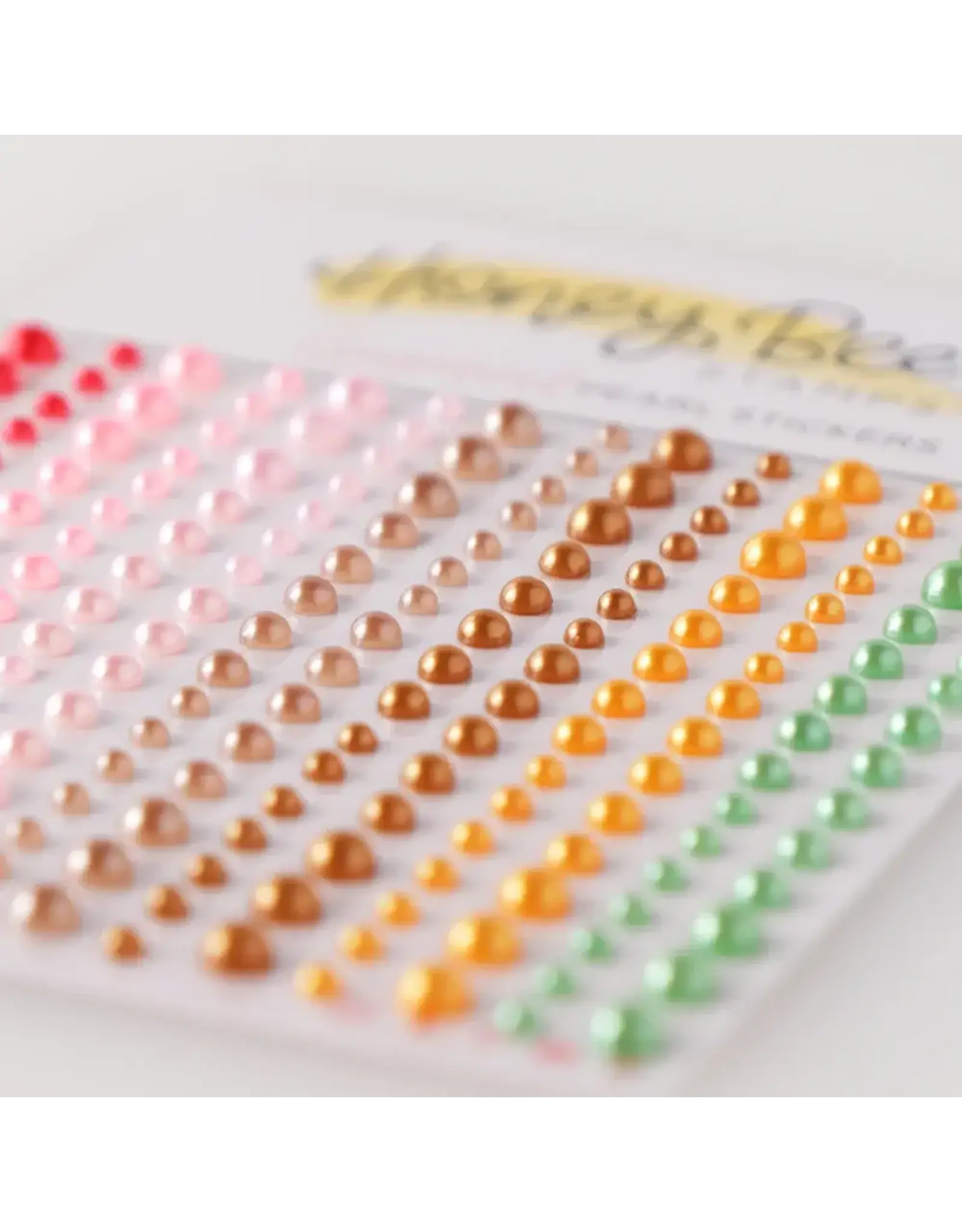 HONEY BEE HONEY BEE STAMPS GINGERBREAD PEARL STICKERS