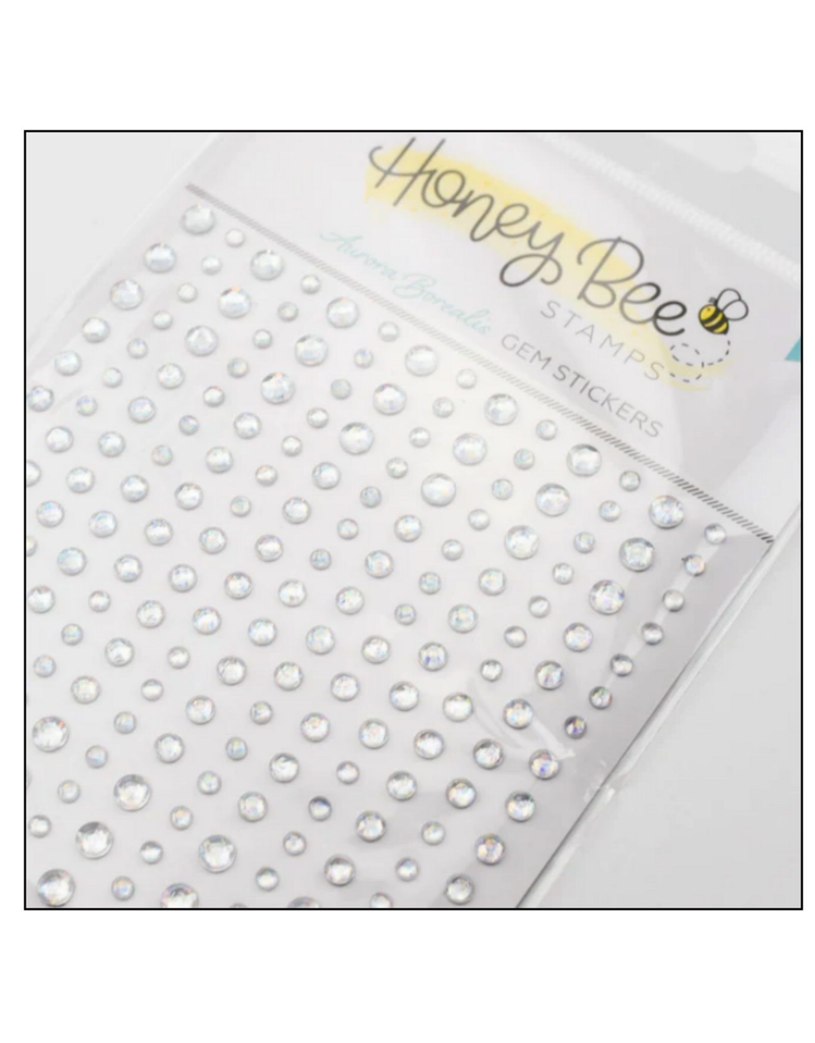 HONEY BEE HONEY BEE STAMPS AURORA BOREALIS GEM STICKERS
