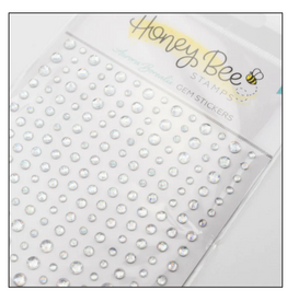 HONEY BEE HONEY BEE STAMPS AURORA BOREALIS GEM STICKERS