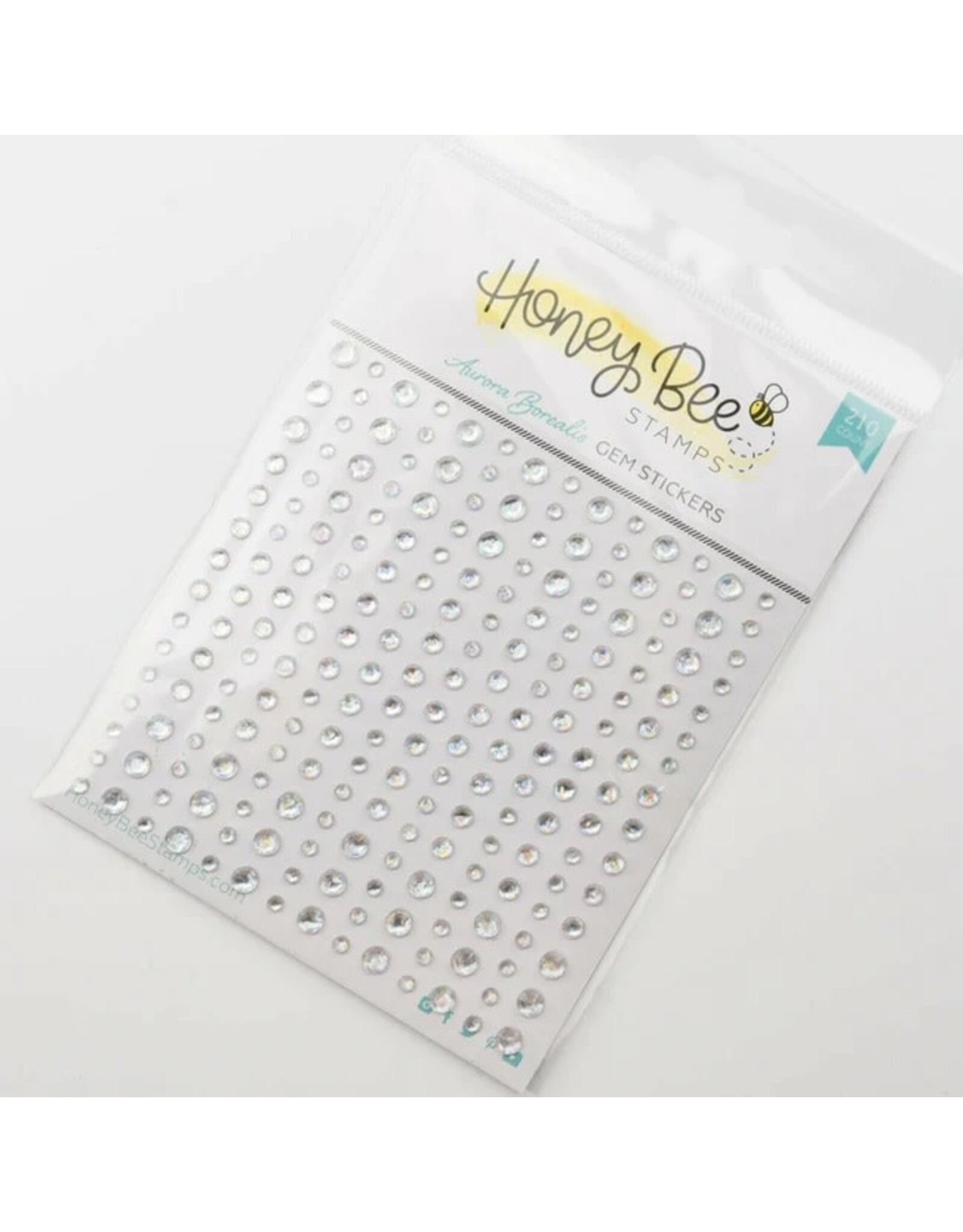 HONEY BEE HONEY BEE STAMPS AURORA BOREALIS GEM STICKERS